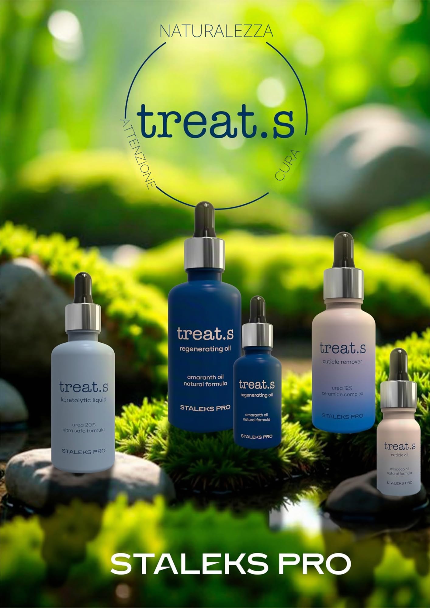 STALEKS PRO Treat.s by Trattamento cheratolitico con estratti naturali e ingredienti esfolianti e idratanti per rimuovere la pelle ruvida dai piedi. Non testato su animali. 50 ml