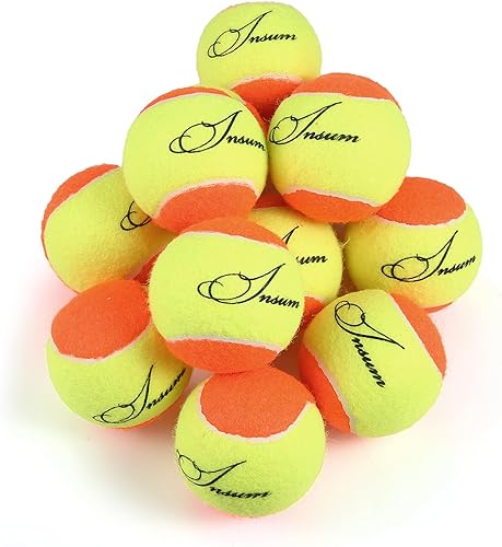 Miniatura 10 de Pelotas de tenis para niños jóvenes de fieltro para adolescentes principiantes, rojo, naranja, verde, 25%, 50%, 75% velocidad más lenta  Baja
