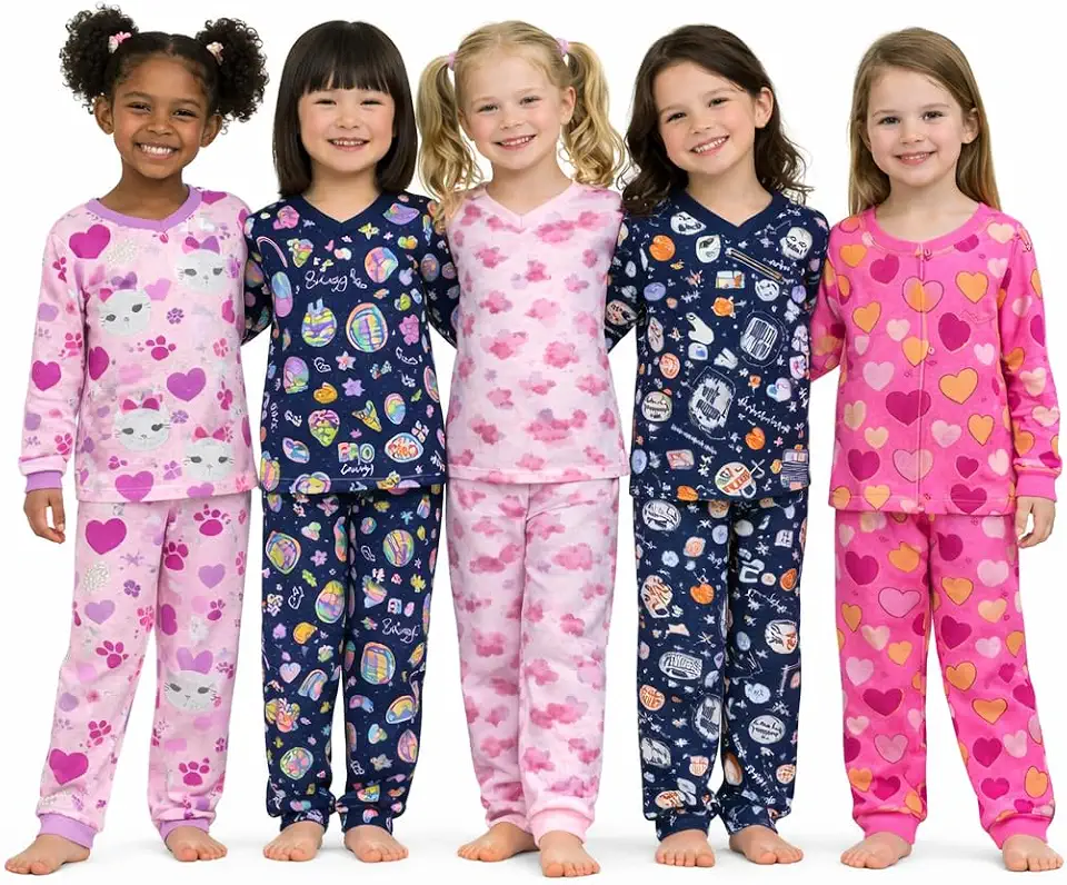 Pijama Malha Flanelada Moletinho 100% Algodão Menina