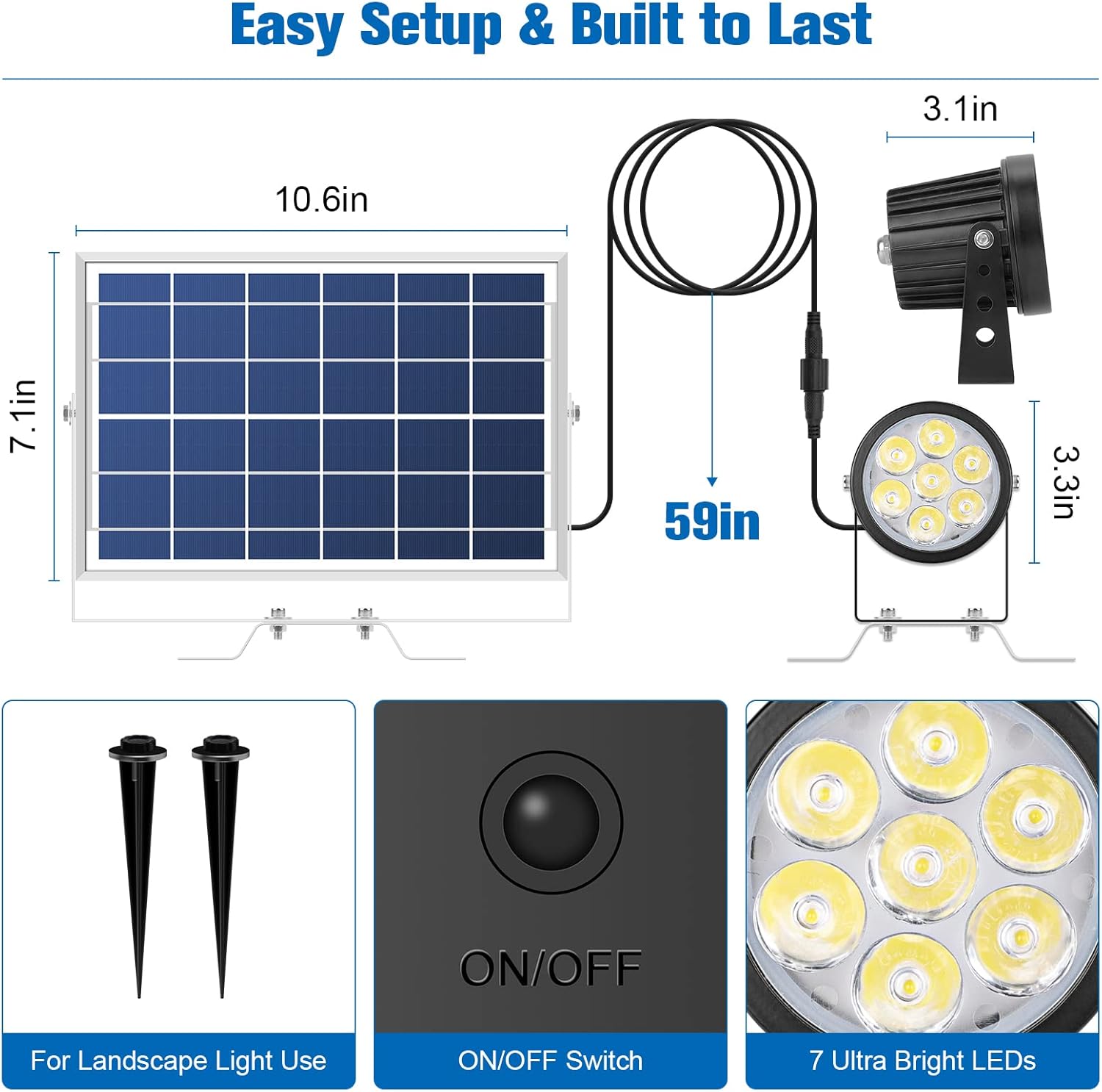 APONUO Solar Flag Pole Light,Solar Powered Flagpole Lights Pole Mount Upgraded Solar Flagpole Lights Outdoor Dusk to Dawn 2 Lighting Mode for Pole(Cool White)