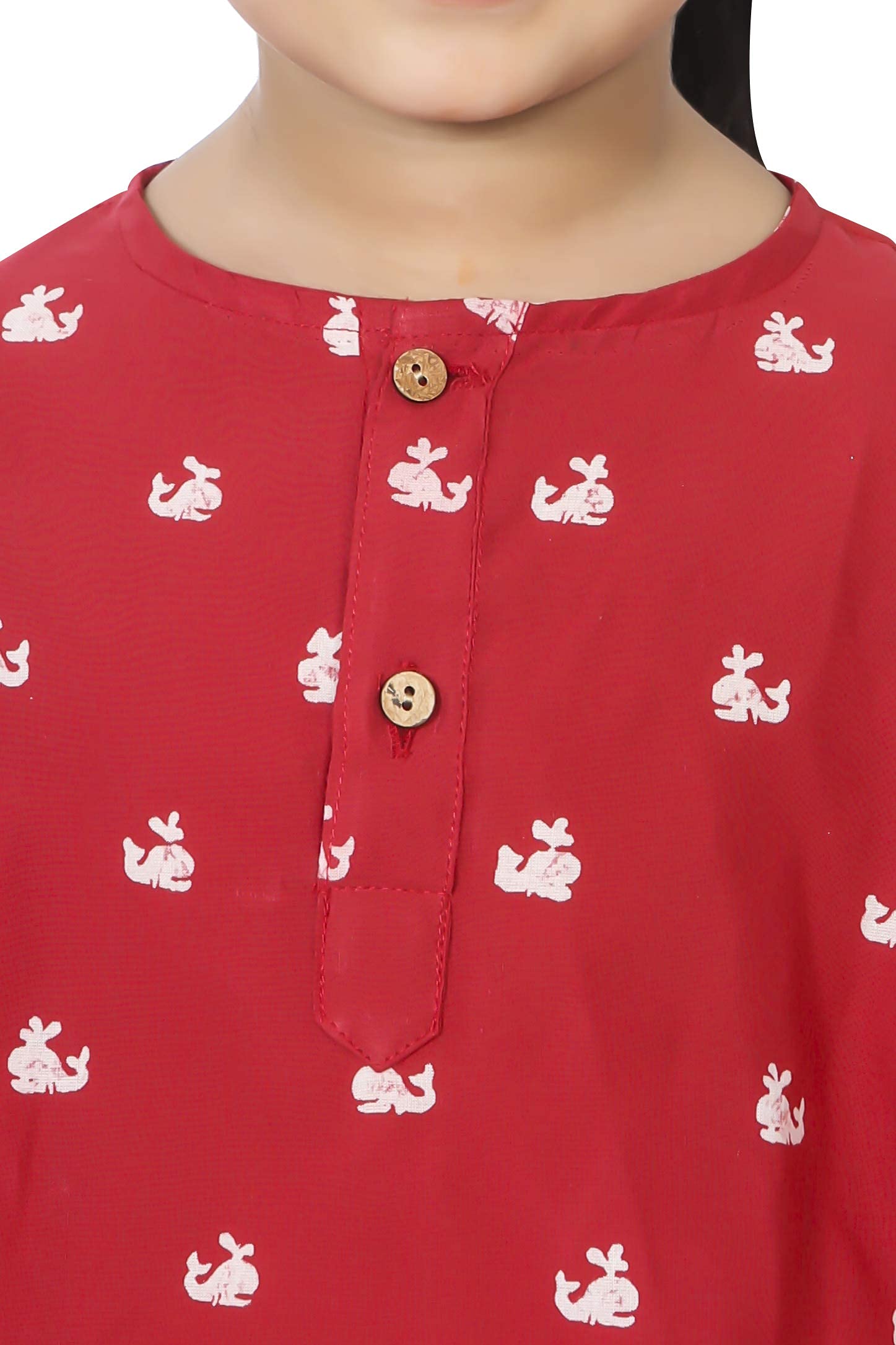 Chheent Boy's Cotton All Over Print Night Suit Pack of 1 (Chheent_red_nightsuit_05_Red_5-6 Years) - Image 3 thumbnail