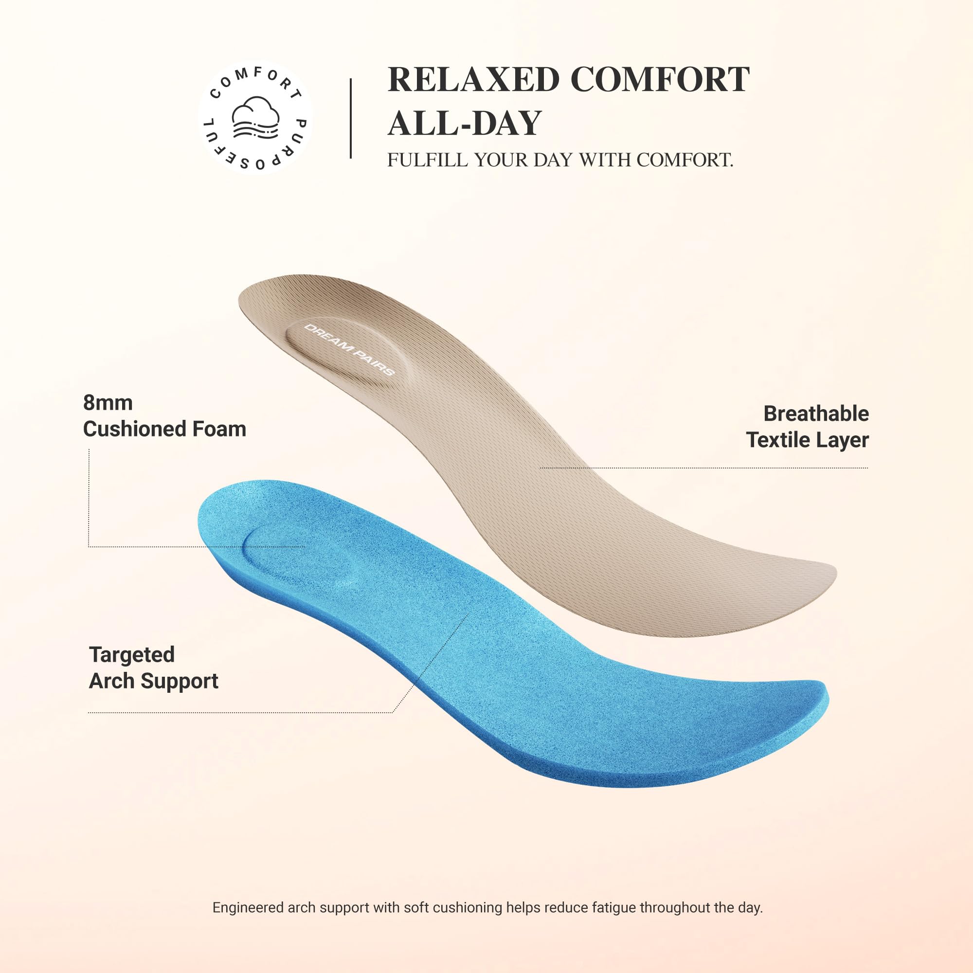DREAM PAIRS Zapatos Planos de Ballet Mary Jane para Mujer, Tejido sin Calcetín, con Caja de Dedos Ancha y Soporte para el Arco, Ideales para Ocasiones Casuales