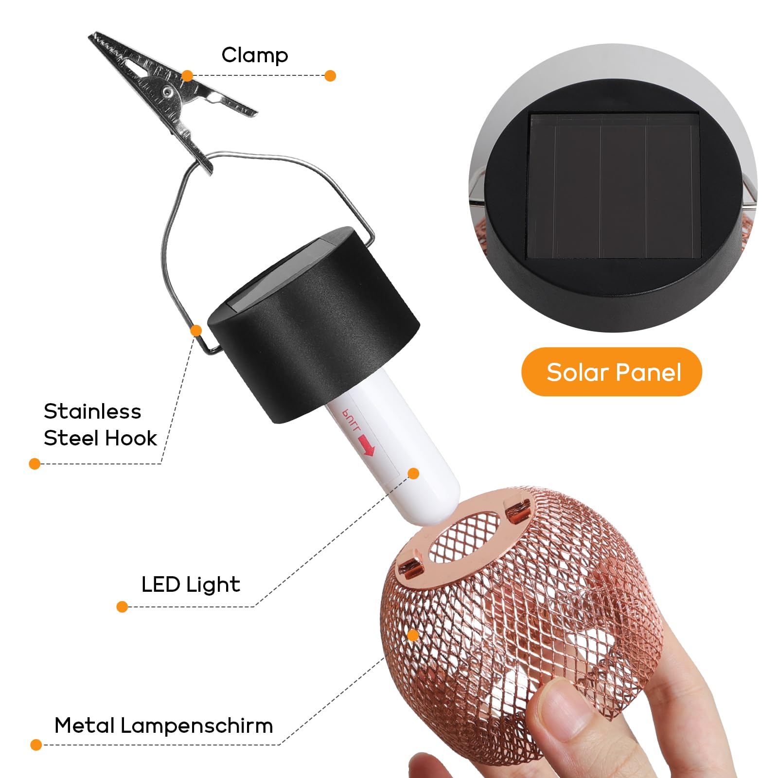 4 sztuki lampionów solarnych, lampy zewnętrzne, wiszące, solarne płomienie, na zewnątrz, wodoodporne, zasilane energią słoneczną, z dekoracją do ogrodu, na podwórko, drzewo, kemping, prezenty