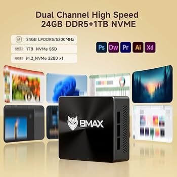 Amazon.com: Bmax B8 Plus Mini PC Intel Core i5-12600H(高達