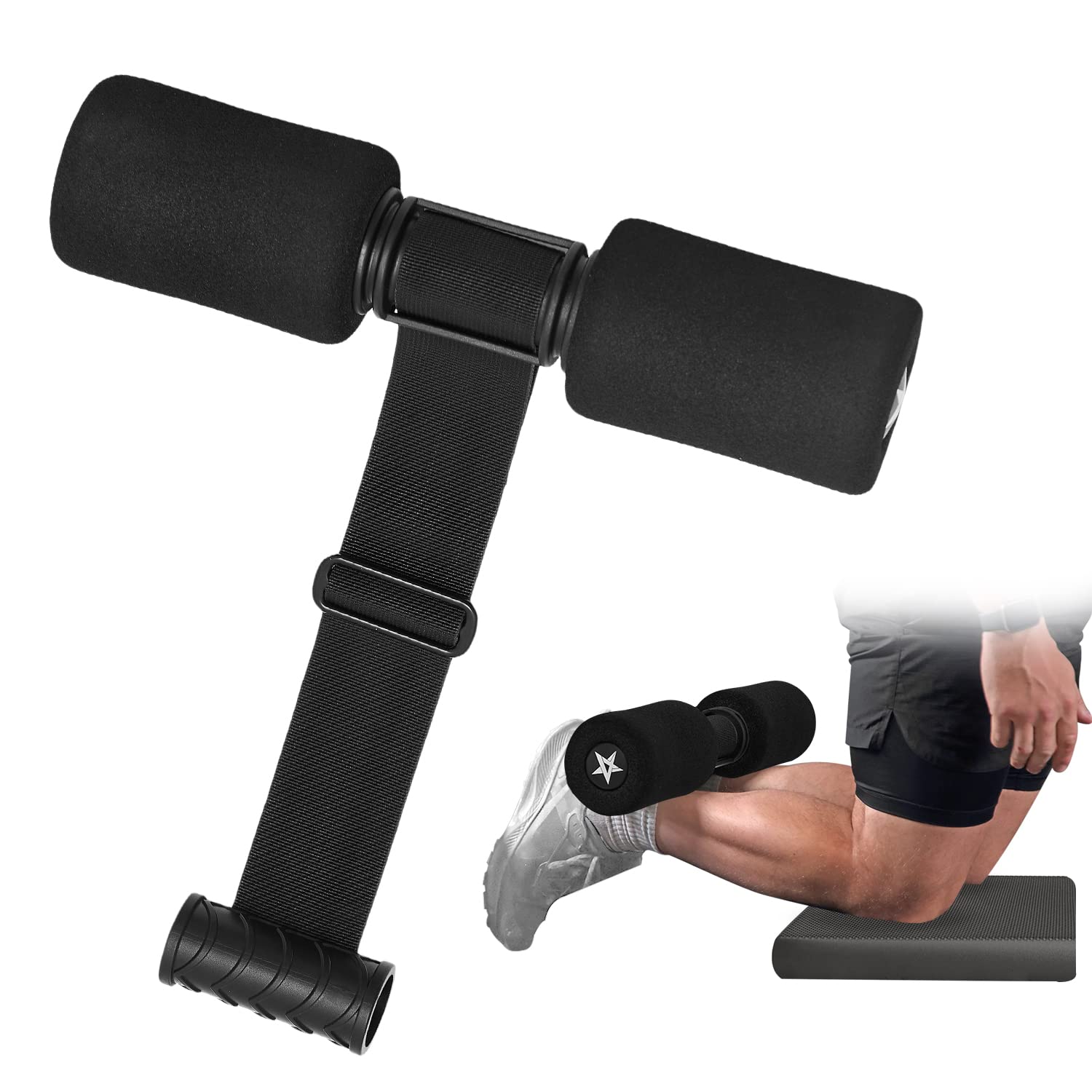 Yes4All Nordic Hamstring Curl Strap (350-Lbs Capacity, Adjustability)/Multi-Workout Hamstring Trainer