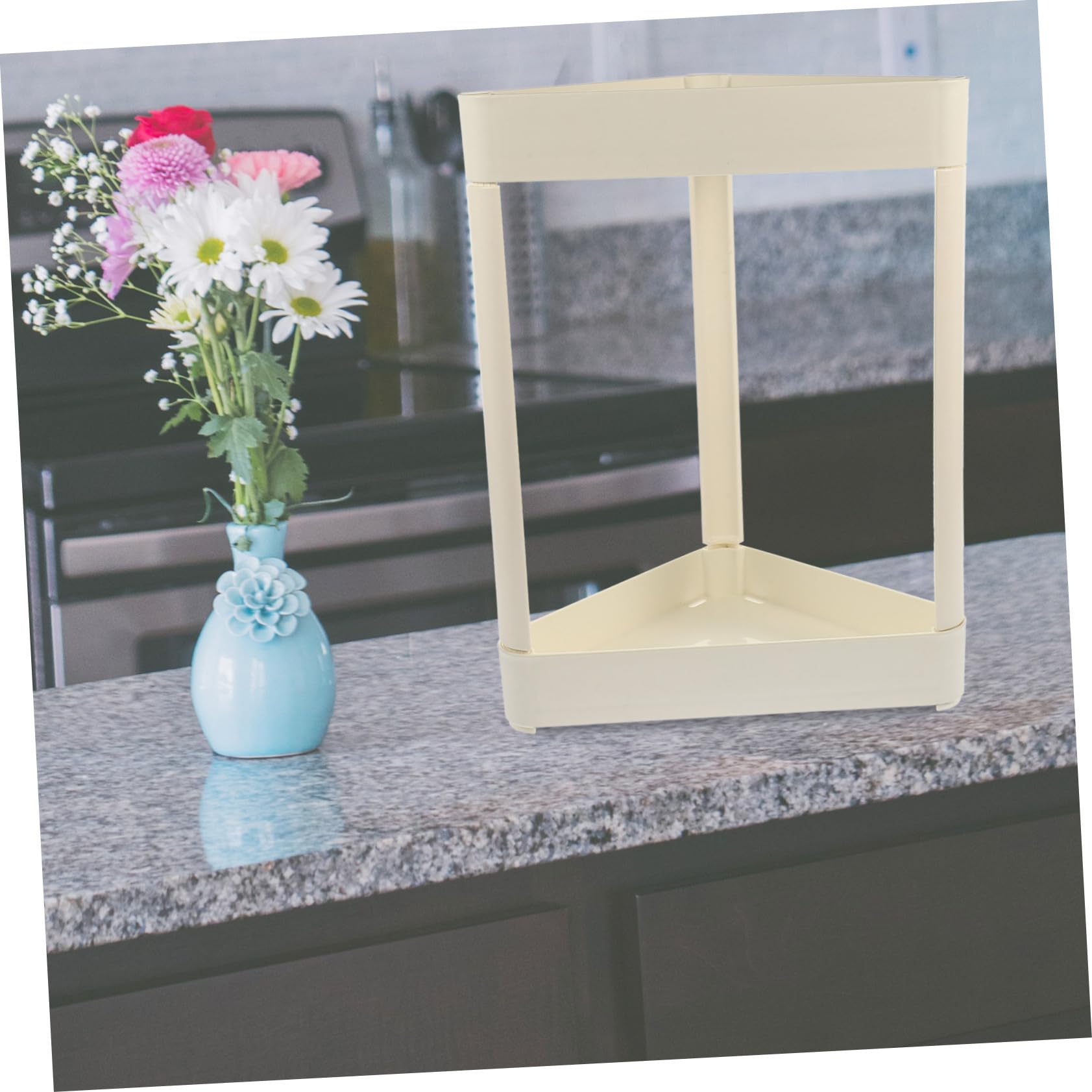 TOGEVAL Corner Storage Shelf for Bathroom and Kitchen Organizer with Draining Space Saving Design for Toiletries and Home Supplies