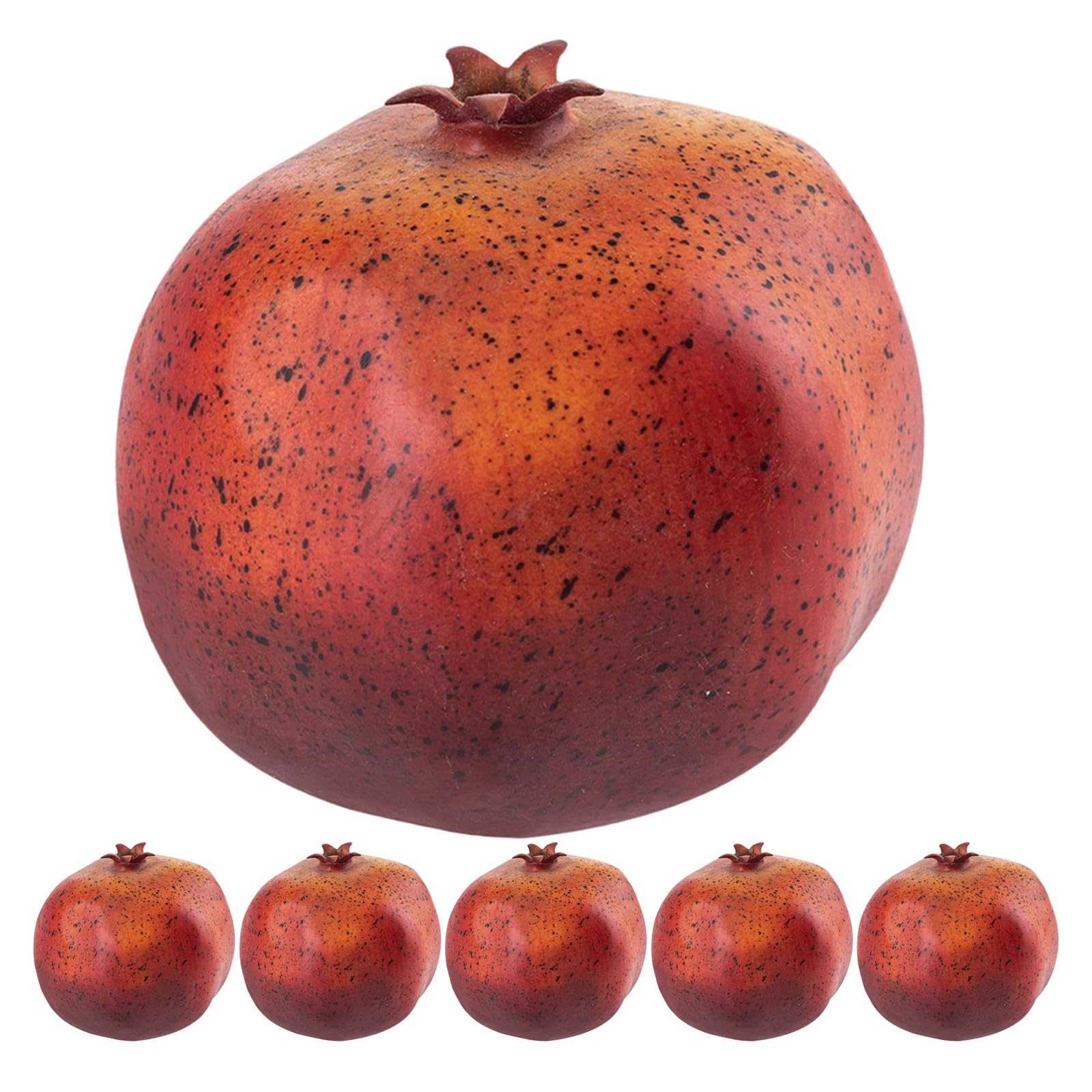 Herbst Mottoparty Granatapfel Ornament 6 Stück aus Weighted Foam
