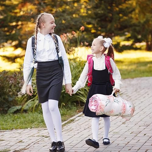 Miniatura 5 de Primlect Tapete grueso para siesta de niños pequeños con almohada extraíble y manta de minky, saco de dormir extra grande de 55''x35'', lavable