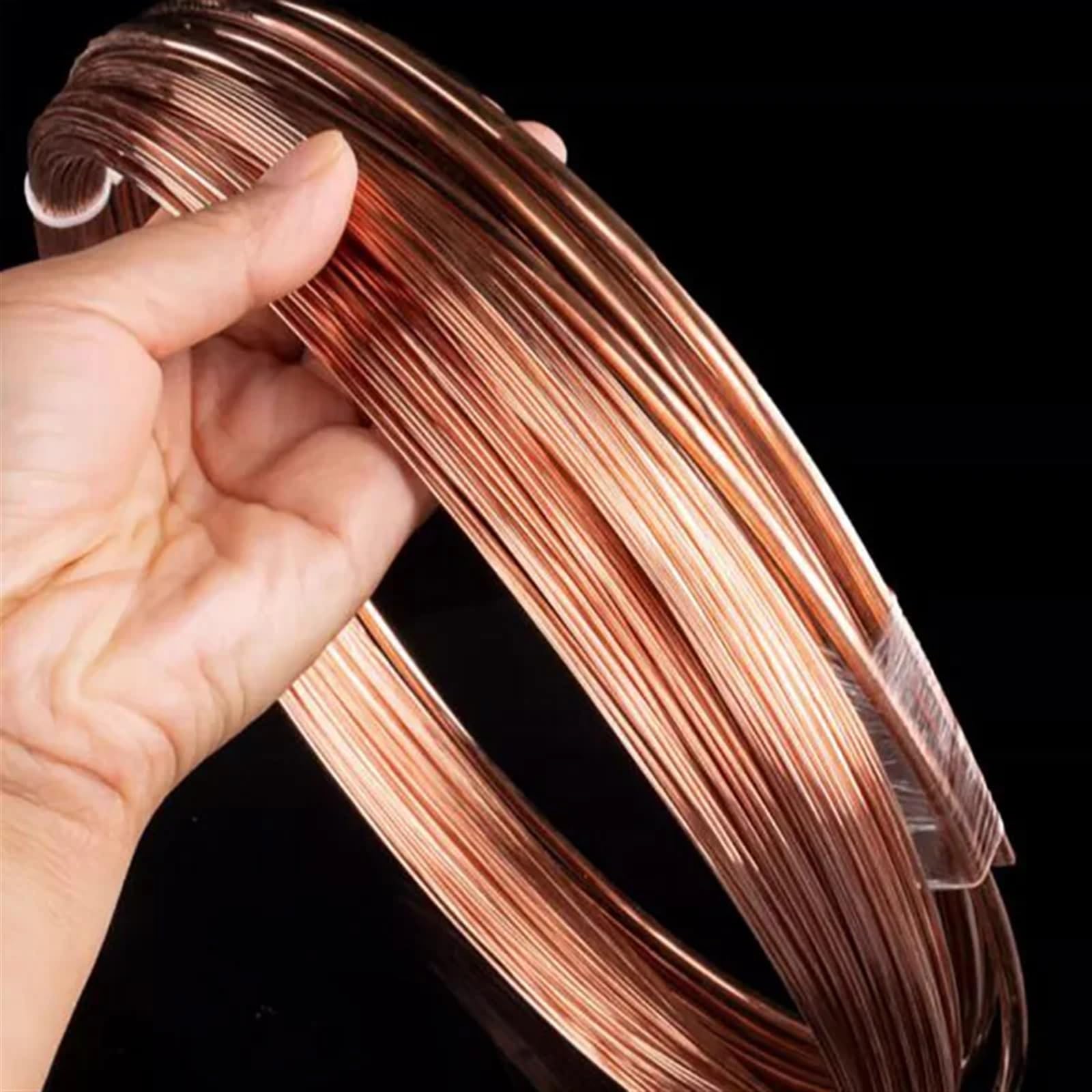 Kupferdraht 1KG/5KG Kupferdraht rund (totweich) blank ohne Lack unbeschichtet Basteldraht 0,1mm bis 3mm Copper(0.6mm 4.5KG 1pc)