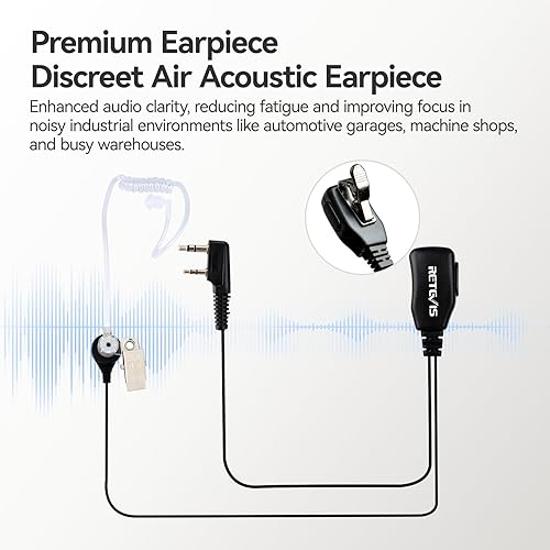 Miniatura 7 de Retevis Walkie Talkies RT21 para adultos, radios de 2 vías Walkie Talkies de largo alcance, radios portátiles FRS bidireccionales con auriculares,