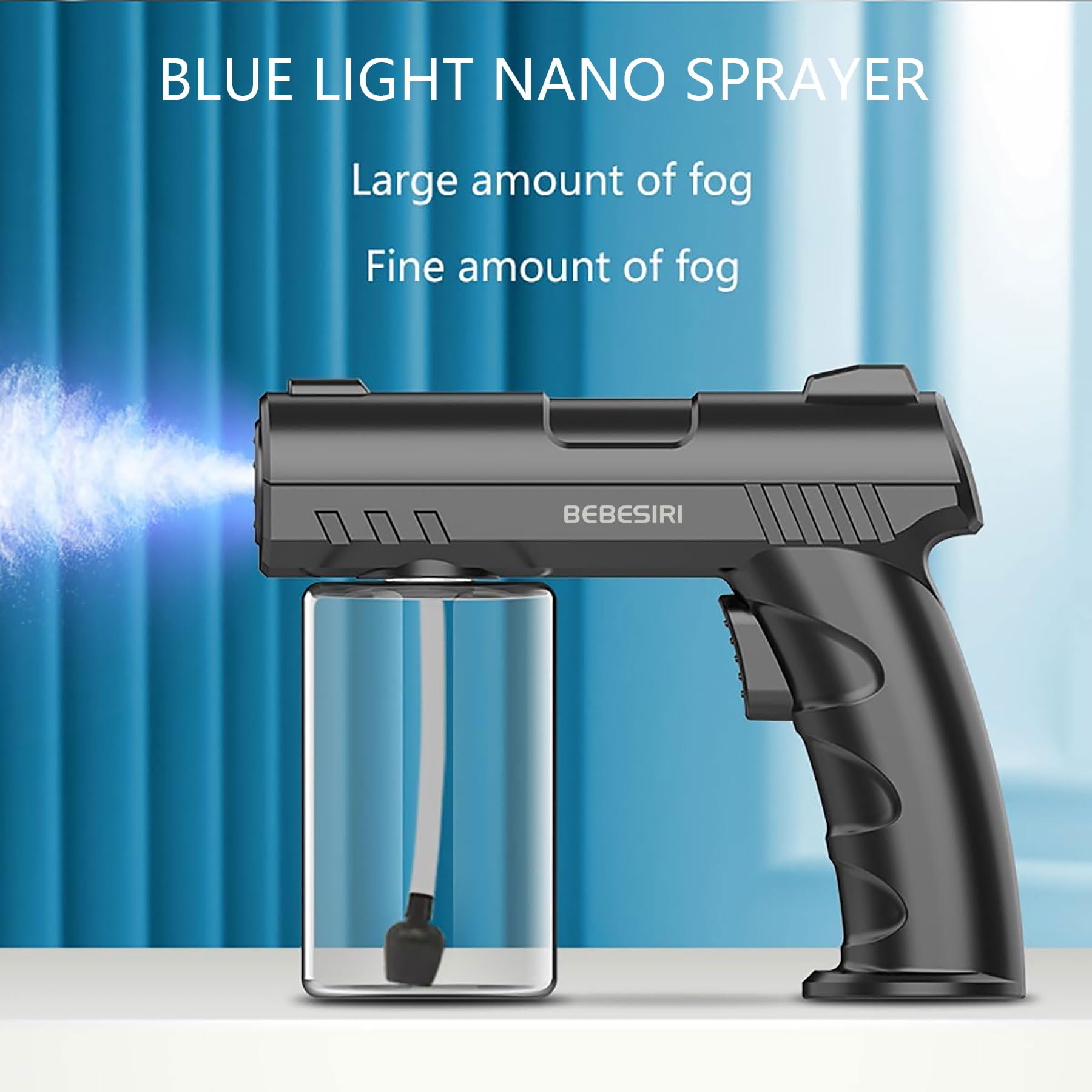 Nano pulverizador, nano atomizador portátil de luz azul, nano