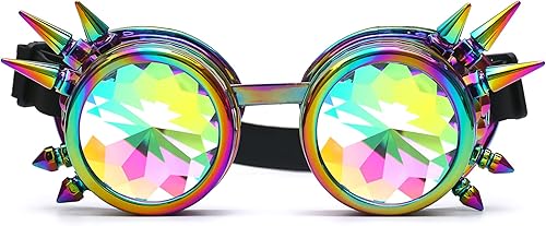 Anteojos para fiesta con lentes de cristal diseño de caleidoscopioarco iris Entrega en 3-5 días