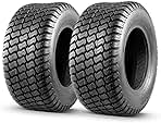 MaxAuto 2 Pcs 16x6.50-8 Lawn Mower Tire for Garden Tractors Riding Mowers, 4PR, Tubeless
