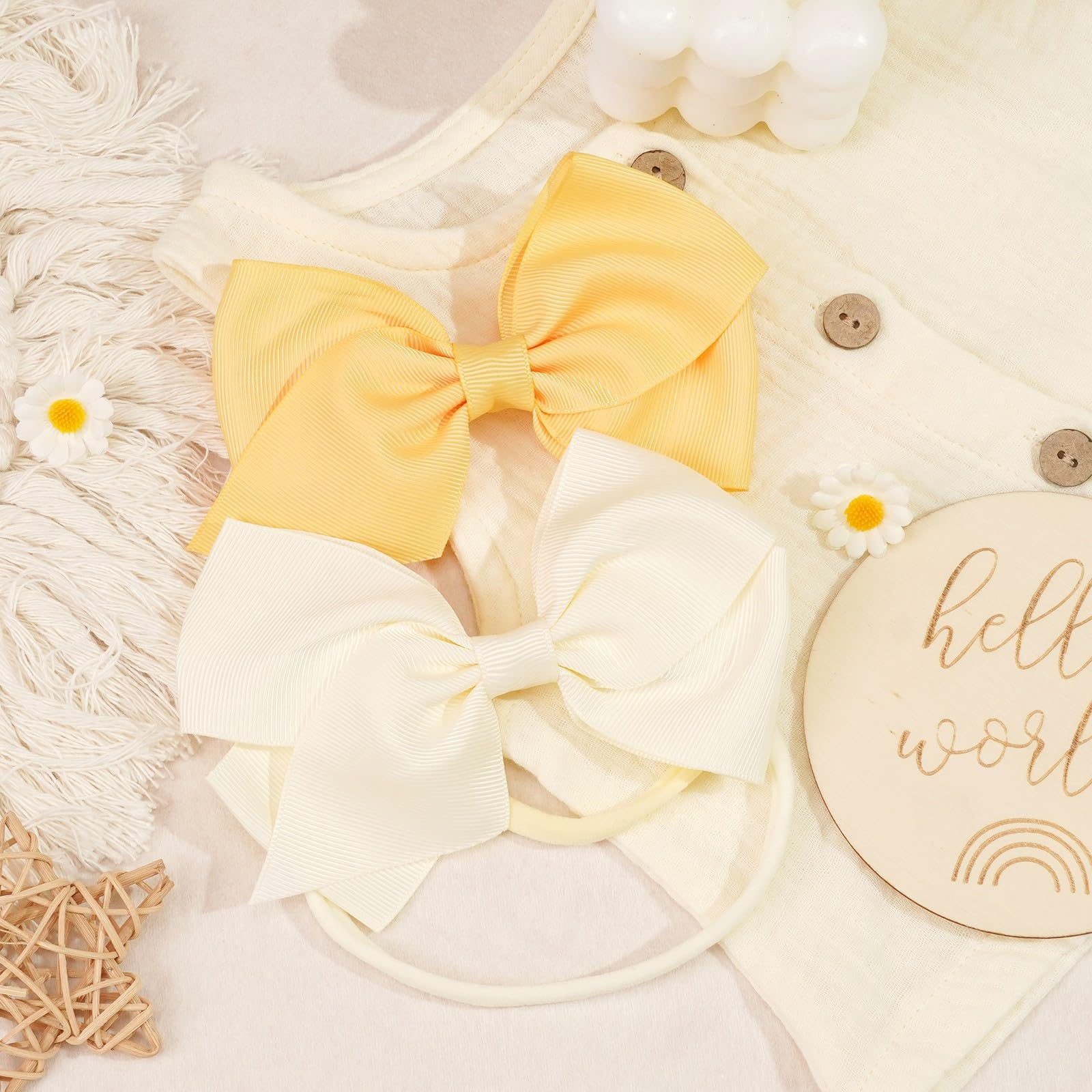 Amazon.com: CÉLLOT 30 Colors Baby Bow Headbands 5 display picture 1