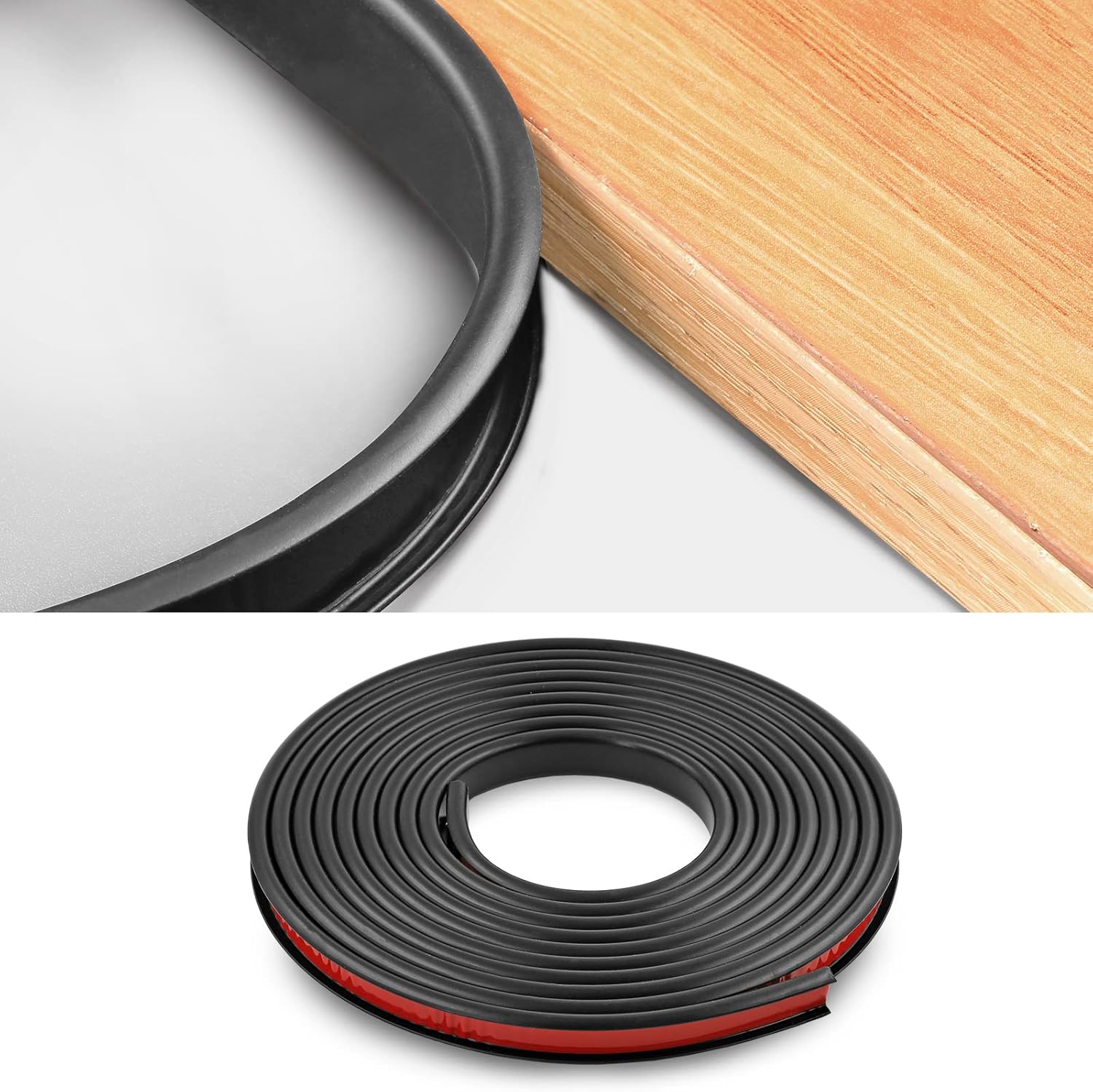 LQSCJS 9mm U Shape Flexible Self Locking Veneer Edge Banding, PTE Self