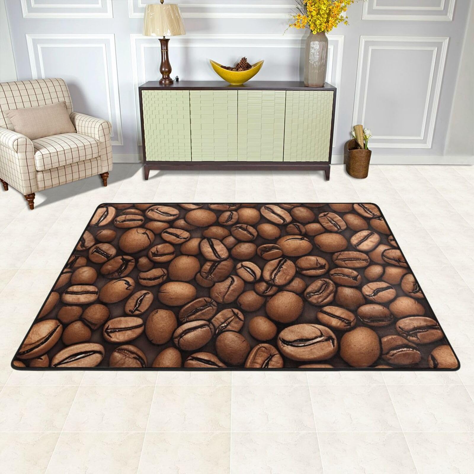 Tapis de sol grand format doux et amusant pour salon et bureau