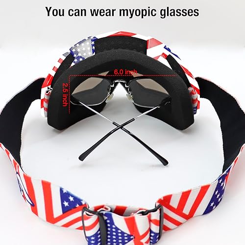 Miniatura 5 de SPOSUNE Gafas de motocross ATV UV400 para hombres, mujeres y jóvenes, gafas de motocross, resistentes al viento y al polvo