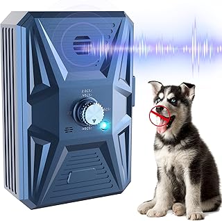 Anti Barking Devices, Auto Ultrasonic Dog Bark Deterrent Devices Long Range 50ft, 3 Modes Rechargeable Bark Box Barking Control Devices, Effective Stop Barking Dog Devices Indoor/Outdoor Training