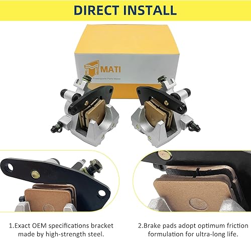 Miniatura 3 de M MATI Pinzas de freno delanteras izquierda derecha para Suzuki Eiger 400 500 Ozark 250 Quadsport 250 400 Vinson 500 LTA 400 500 LTF 250 400 LTZ 250