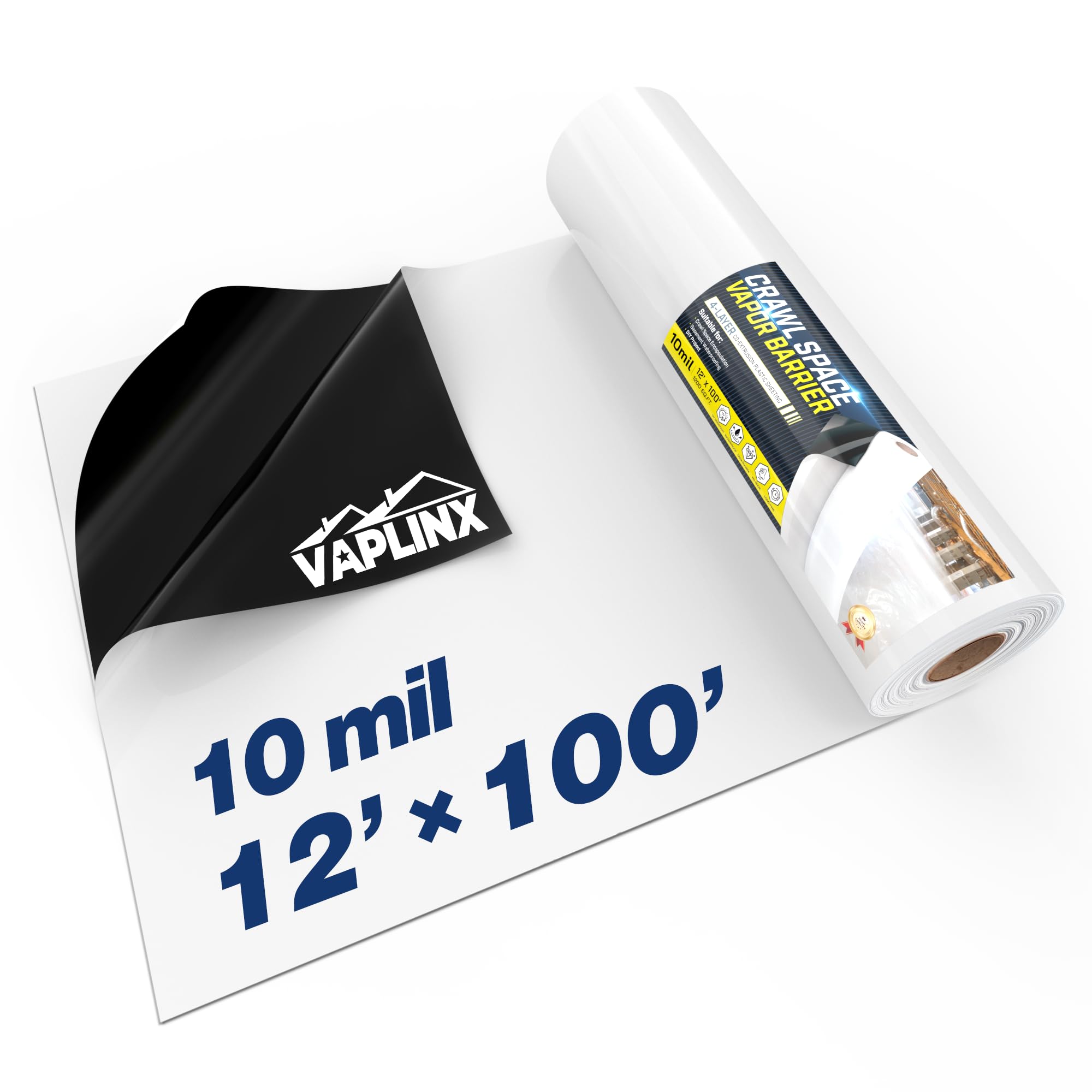 VAPLINX Crawl Space Vapor Barrier - 10 Mil - 12' x 100'