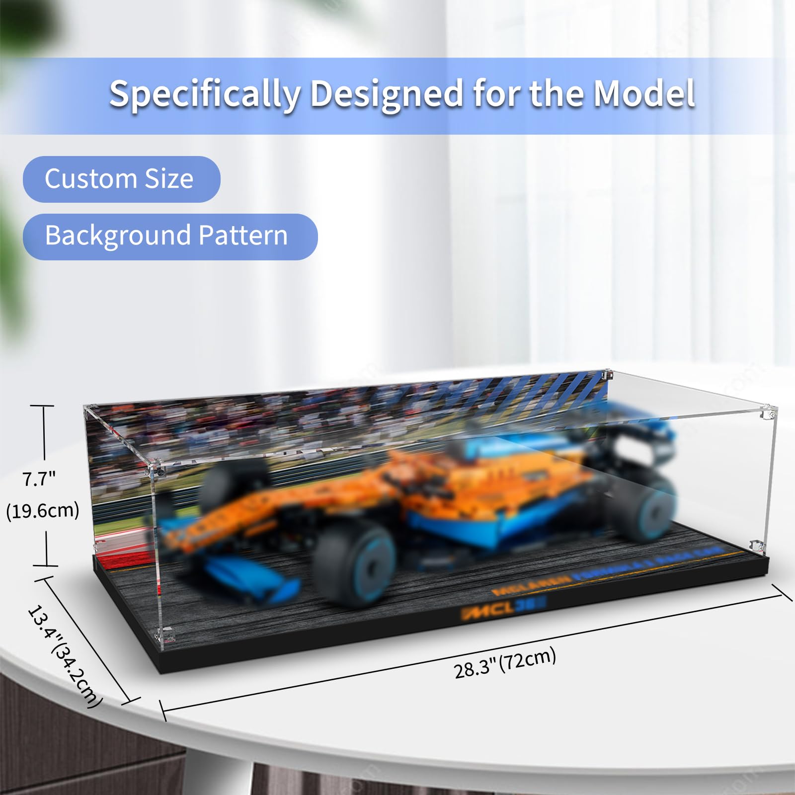 Vitrina De Acrílico Para Modelo De Camión Y Excavadora Le-go 42175 – Caja Expositora A Prueba De Polvo (Modelo No Incluido), Protege Y Muestra Tu Colección