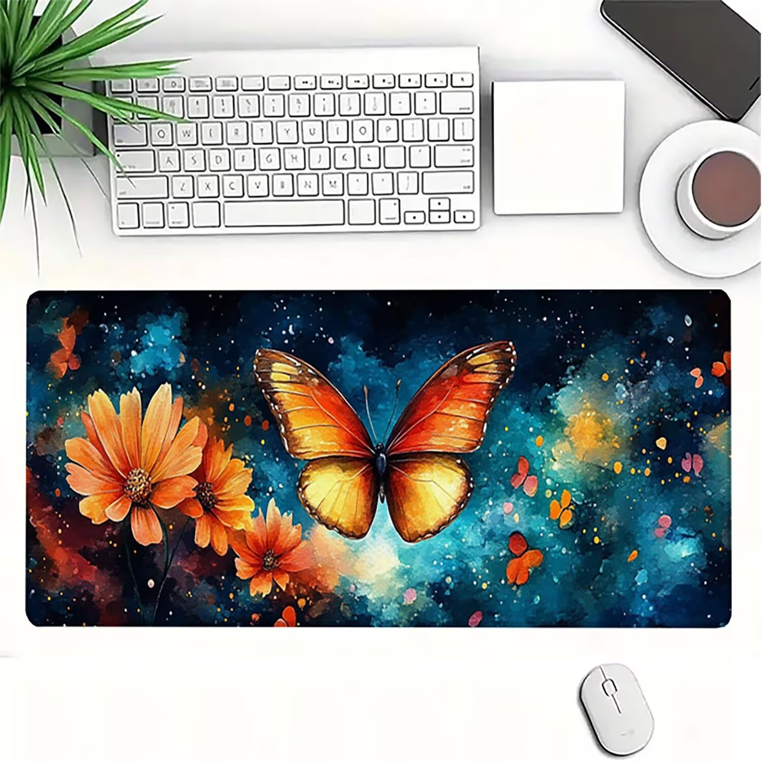Generico Lejnlnng Tappetino Mouse Gaming XXL -160x80cm - Tramonto Tappetino Scrivania Grande, Spiaggia Impermeabile Tappeto Mouse con Base in Gomma Antiscivolo, Mousepad per Gaming e Ufficio JL-8108