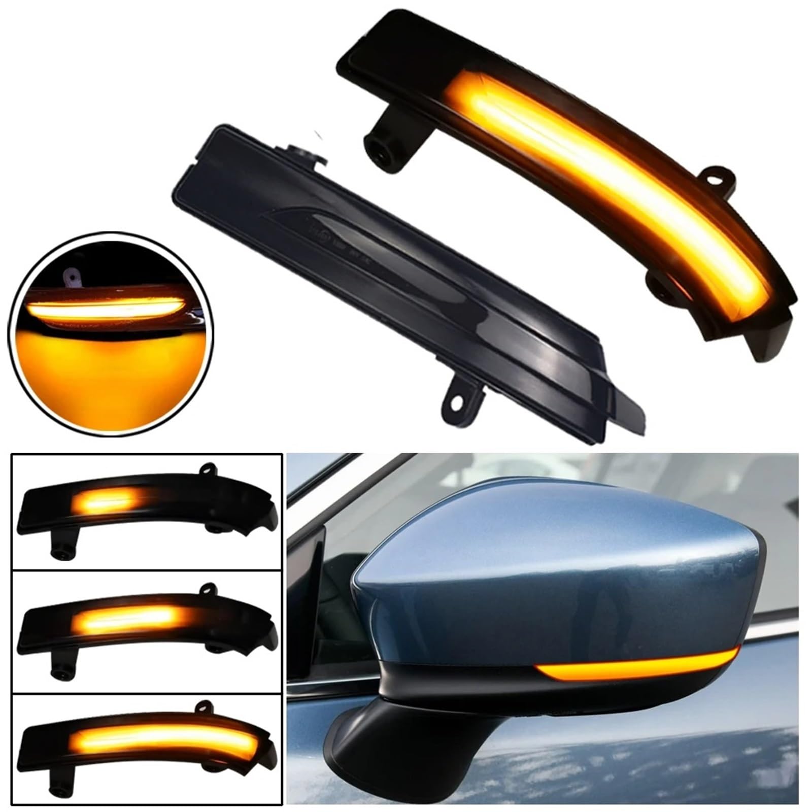 Intermitentes Dinamicos LED Para Mazda 3 6 Para Atenza 2018 Molo Facelift Coche Intermitente Dinámico Indicador Secuencial Luz LED Intermitente Lámpara