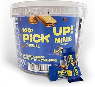 Bahlsen PiCK UP! Minis Original (100 ct Bucket of Individual Cookies) - German chocolate sandwiched between two crisp bisc...