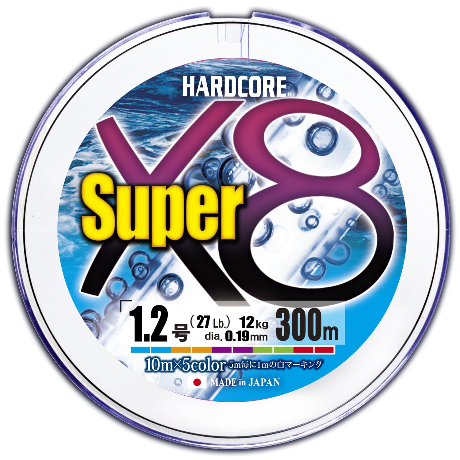 Duel Hardcore Super X8 Braided Line 300 M 0.190 mm