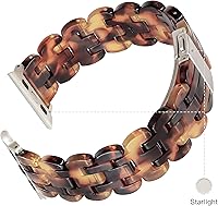 Vista 14 de Lightweight Resin Band For Apple Watch Series 11 10 SE 9 8 7 6 5 4 3 2 1 Ultra 3 2, Fashion Adjustable Replacement Strap for iWatch Bands 38mm 40mm
