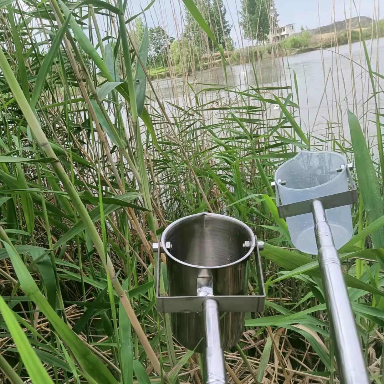 Verstellbarer Teleskop-Wasserprobenehmer, 1000 ml Abwasserprobenahmesystem für tiefe Wasserprobenahme (0,86-2 m), Schwenk-Design für einfache Handhabung