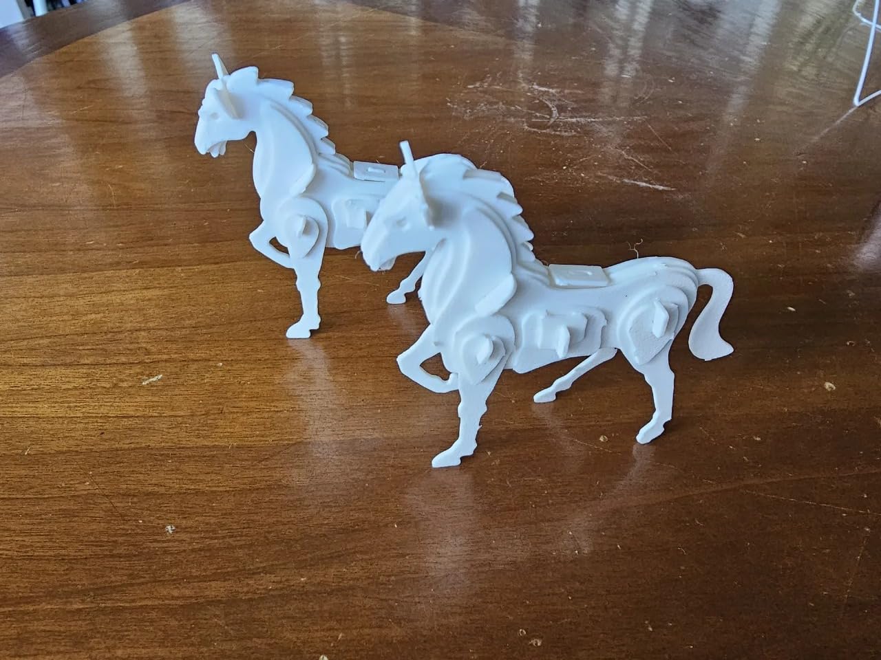 3D CUBES Decorative Horse Wall Art, 3D White Plastic Horses, Modern Home Decor-image-14