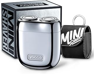 Sponsored Ad - yoose Mini Shaver, Portable Alloy Electric Shaver for Men, Cordless Travel Shavers, Dry Shave, USB-C Rechar...