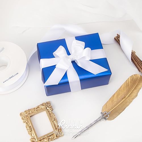 Miniatura 31 de Ribbli Papel de regalo metálico negro mate, papel de color sólido, perfecto para cumpleaños, Navidad, baby shower, boda, día de San Valentín, 30