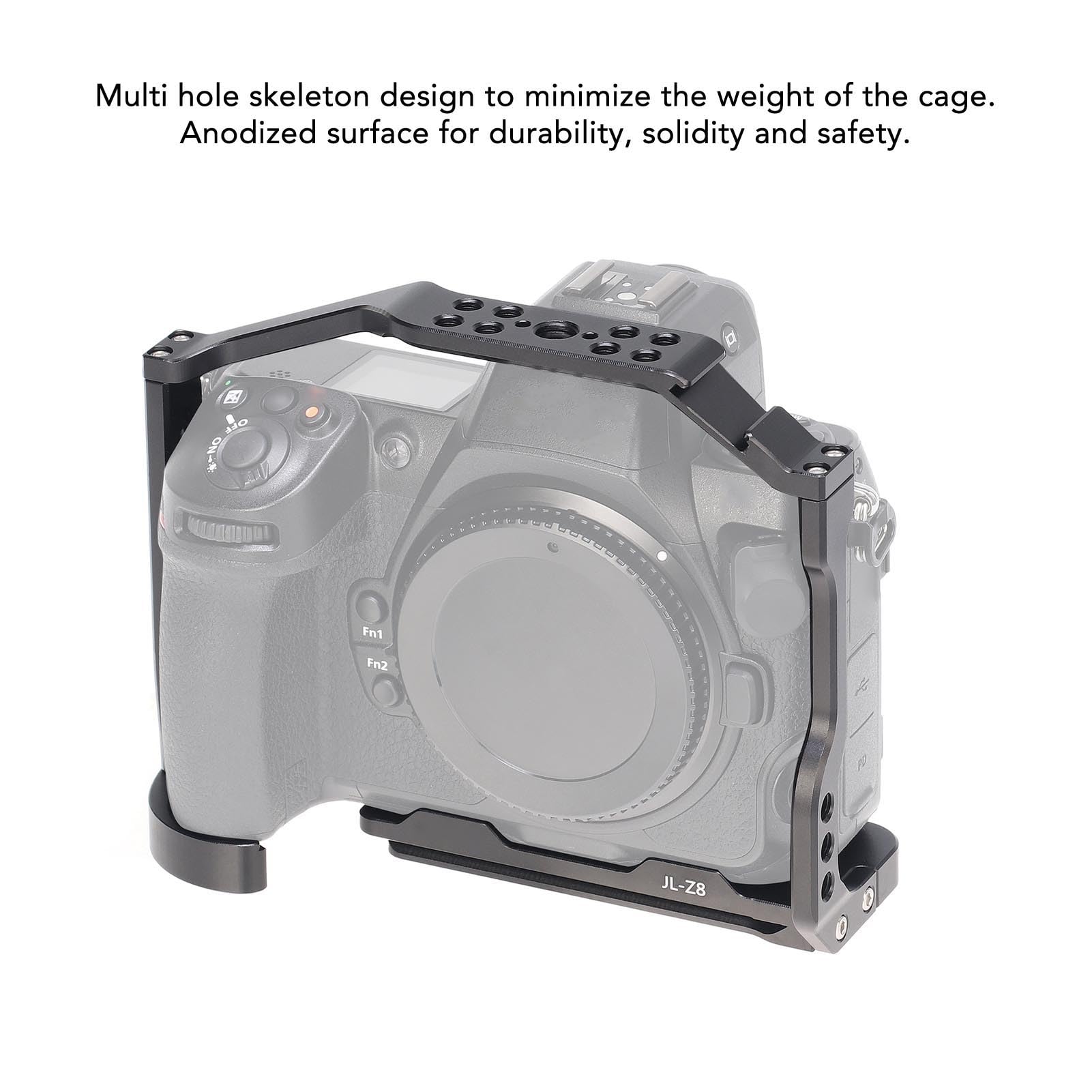 Amazon.co.jp: Z8用アルミ合金カメラケージ、1/4インチ穴コールド