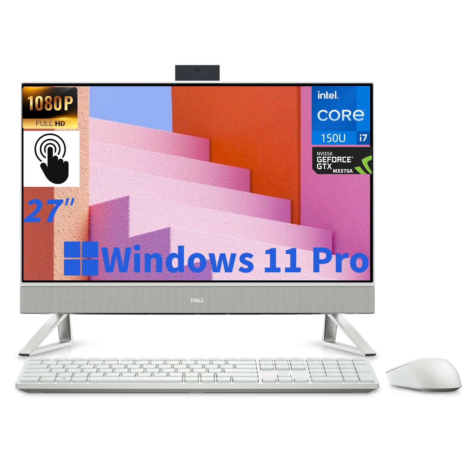 Amazon.com: Dell 27 Inch All-in-One Desktop, Intel Core 7 150U