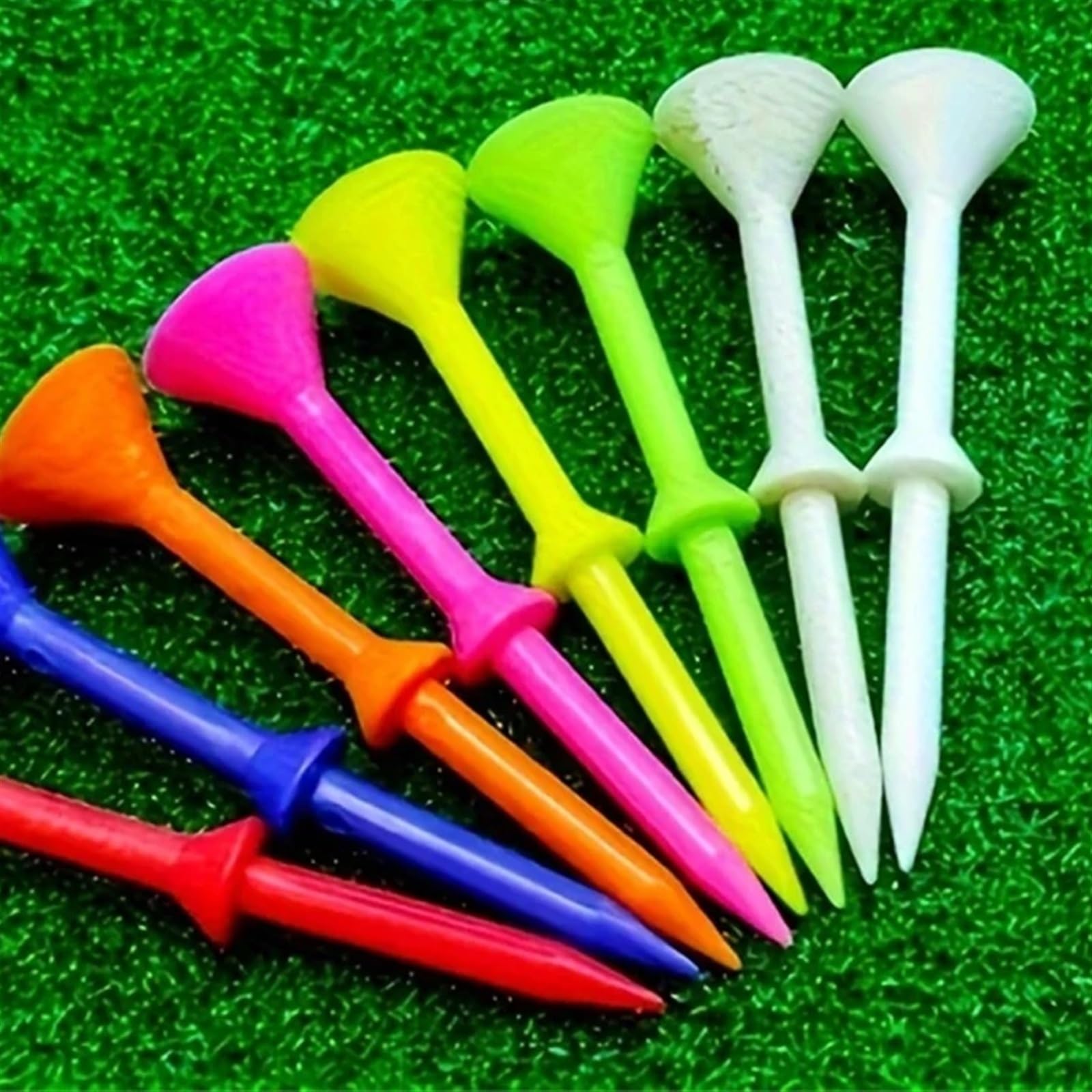 Golf Tee 60er-Pack Golf-Tee-Set Unzerbrechliche Golf-Tees for weniger Reibung und größere Abschlagsweite FüR Einen Idealen Abschlag