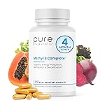 Pure Therapro Rx Methylated B Complex Vitamins Made in USA, 4 Month Supply | Methyl B Complete Quatrefolic 5-MTHF Folate, B12 Methylcobalamin, TMG Trimethylglycine, Methylfolate | Pharm Grade