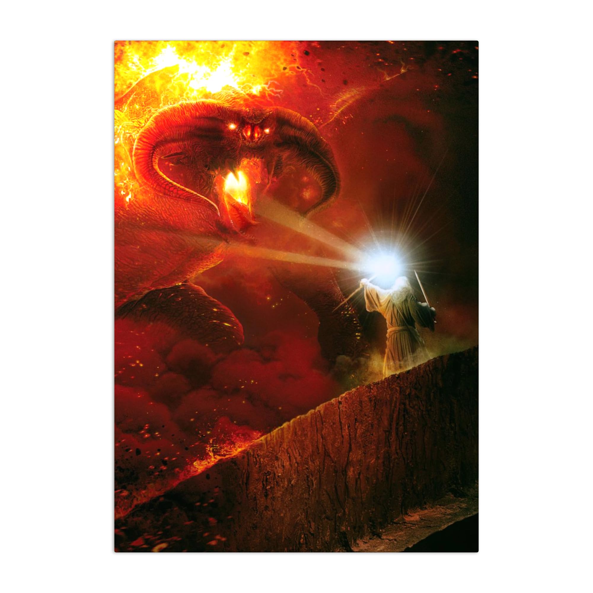Displate Metal Poster Middle-Earth You shall not pass! Wall Art M