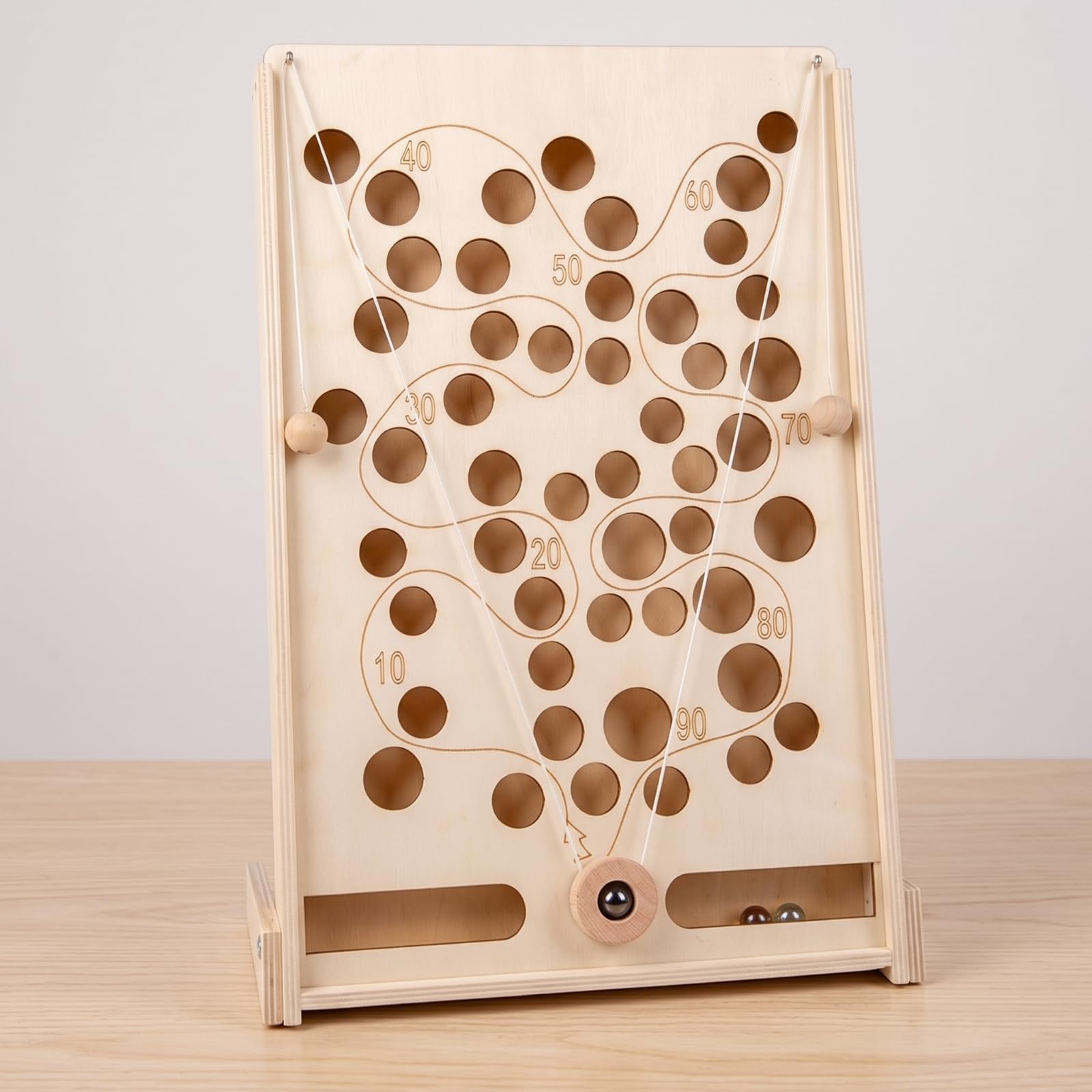 Almencla Ansprechend | Kompaktes Design für den T, mit Gummibändern, kindgerecht, Murmelspiel, Garten, , , Mehrloch