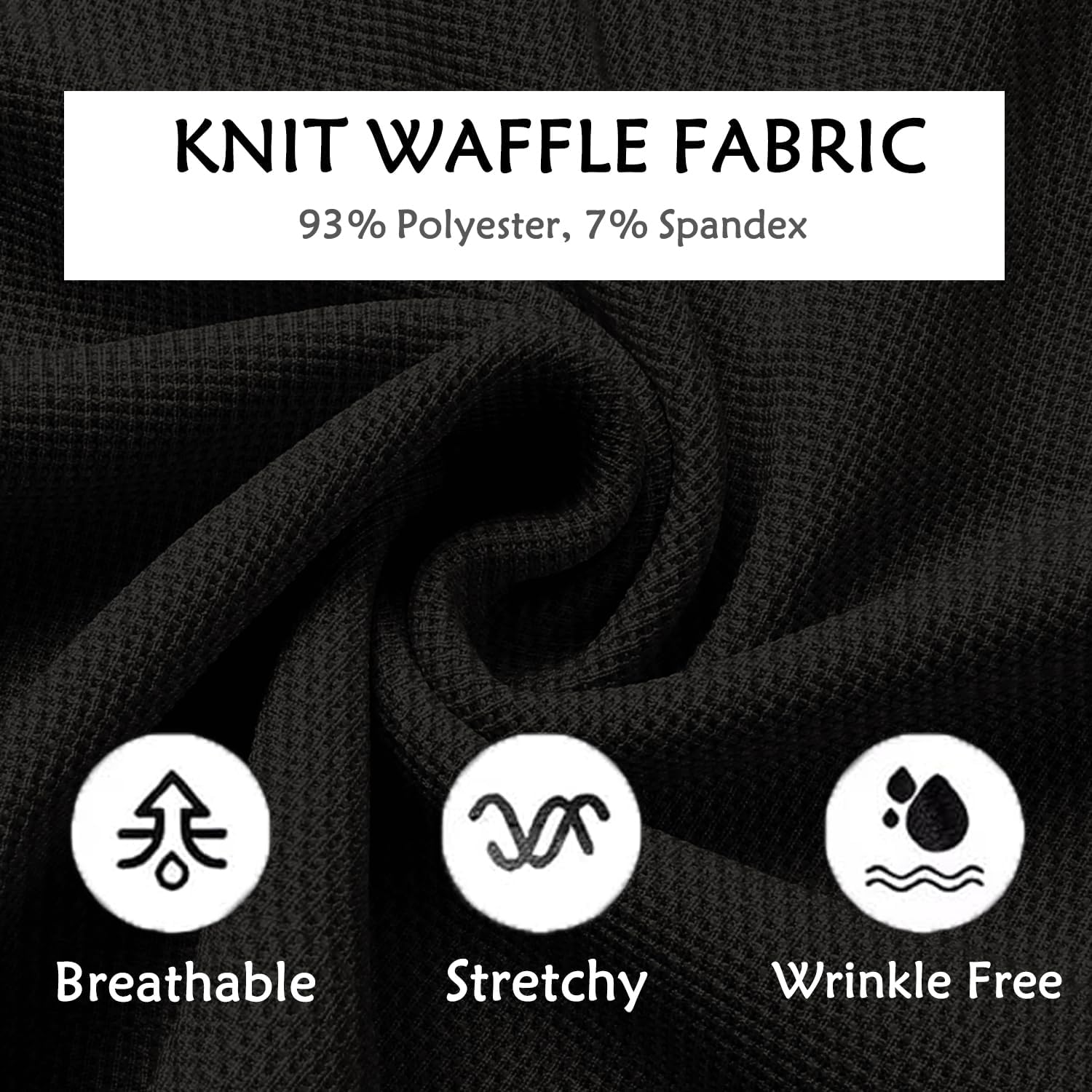 COOFANDY Men's Casual Pants Waffle Knit Yoga Pants Lightweight Sweatpants Open Bottom Lounge Trousers - Image 6