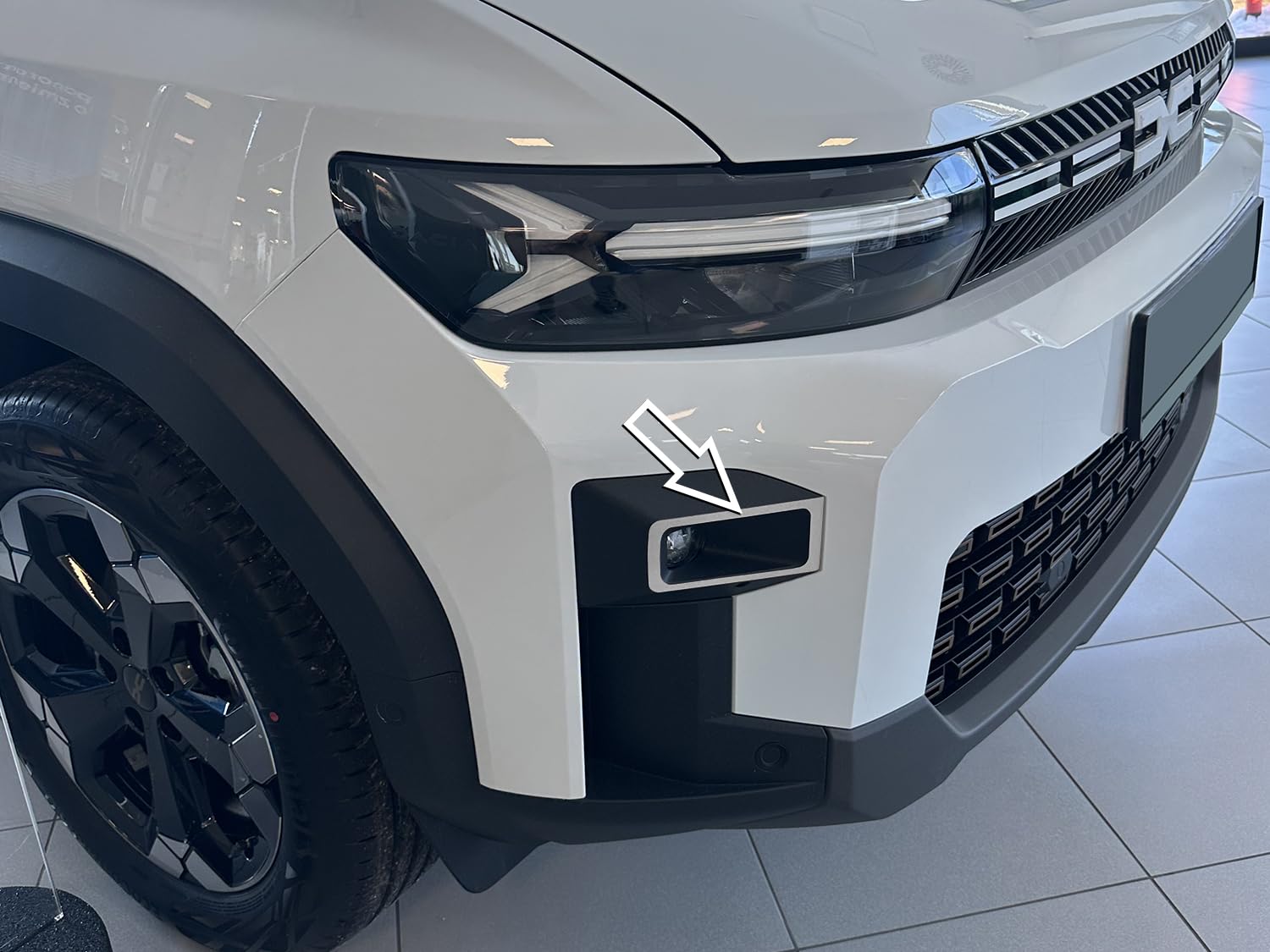 Stahlabdeckung für Dacia.BIGSTER | Dekorativer Rahmen für Scheinwerfer | 2 Stück Edelstahl Essential Expression Journey Extreme Bigster Tuning Zubehör