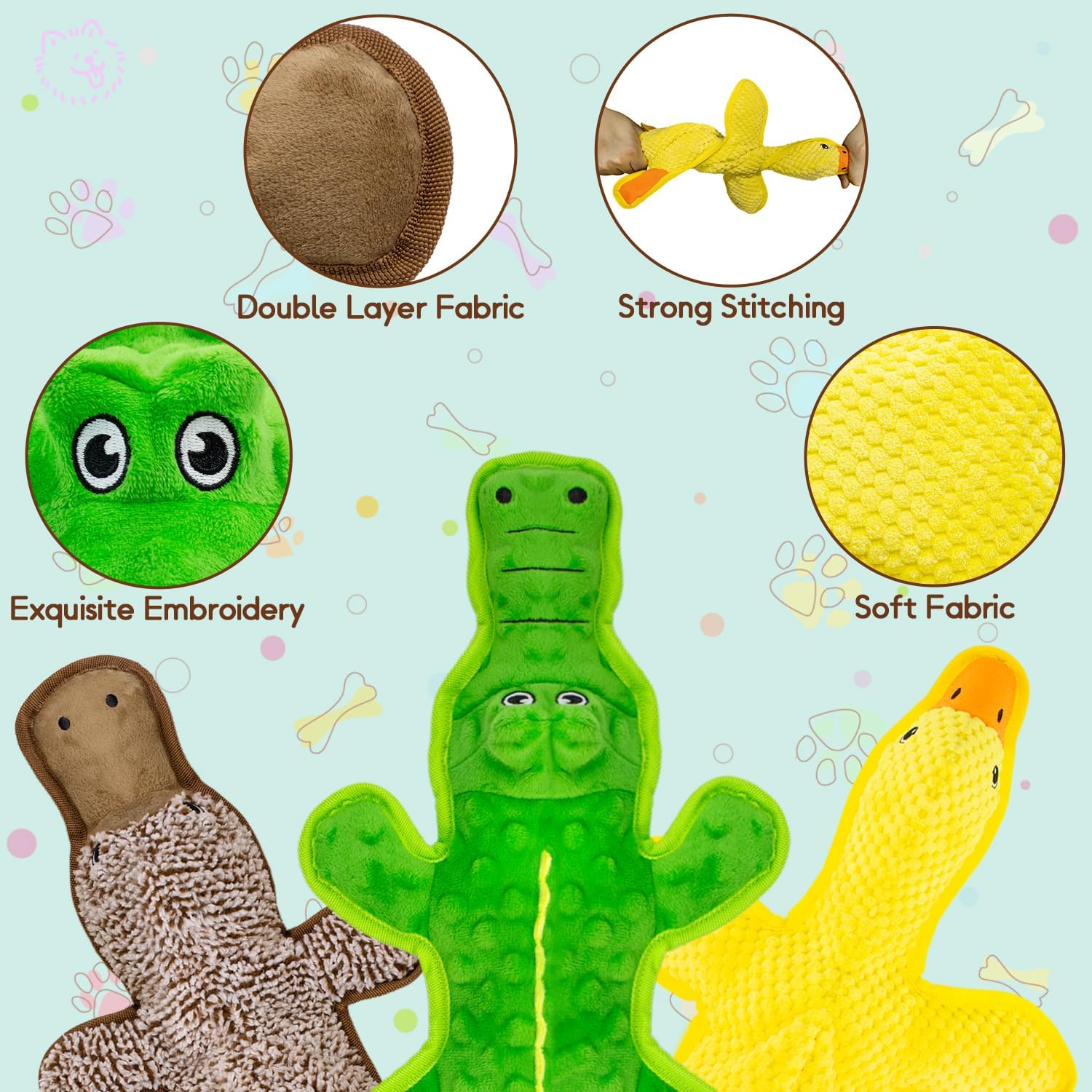 Unleash Fun: Review of No Stuffing Dog Squeak Toys for Happy Pups!