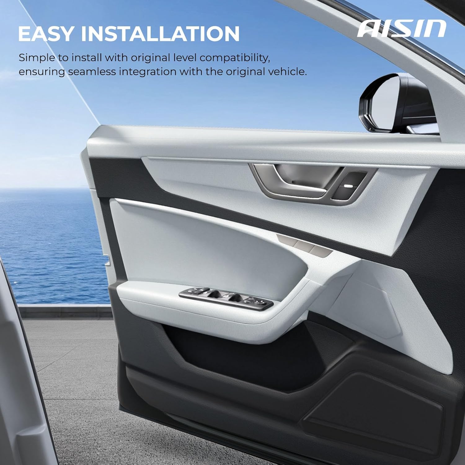 AISIN AFTERMARKET PWSH-00233 Front Driver Power Window Switch - Compatible with Honda Accord 2003-2007