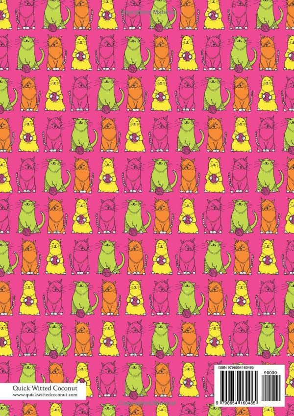 Cats Notebook - Lined Pages - A4 - Premium: (Pink Edition) Fun notebook 192 lined pages (A4 / 8.27x11.69 inches / 21x29.7cm) - Image 2