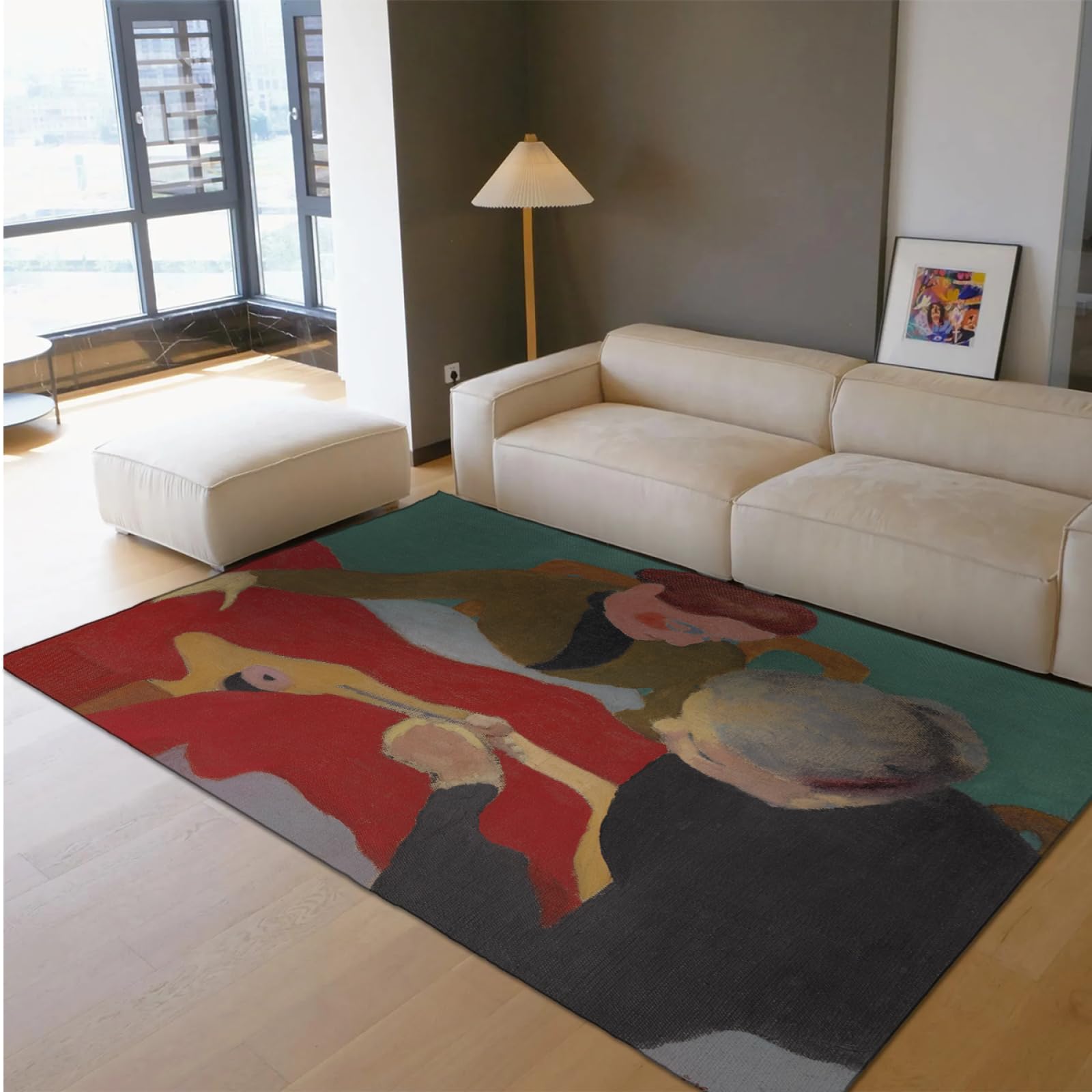 Tapis esthétiques verts anti-perte et facile à laver