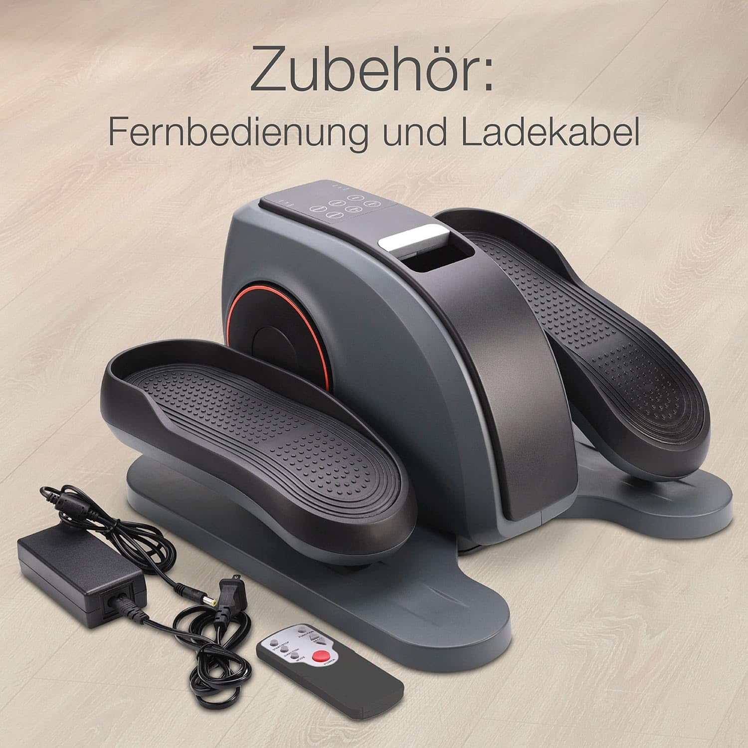 ELONEO Mini-Ellipsentrainer, Bewegungstrainer. Pedaltrainer, Fahrradpedal-Trainingsgerät, Stepper für Bewegung im Büro und Zuhause, übersichtlicher Trainingscomputer mit 3 Automatikprogrammen