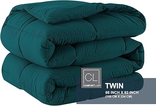 Miniatura 5 de Edredón de plumón ligero alternativo color verde azulado individualindividual XL