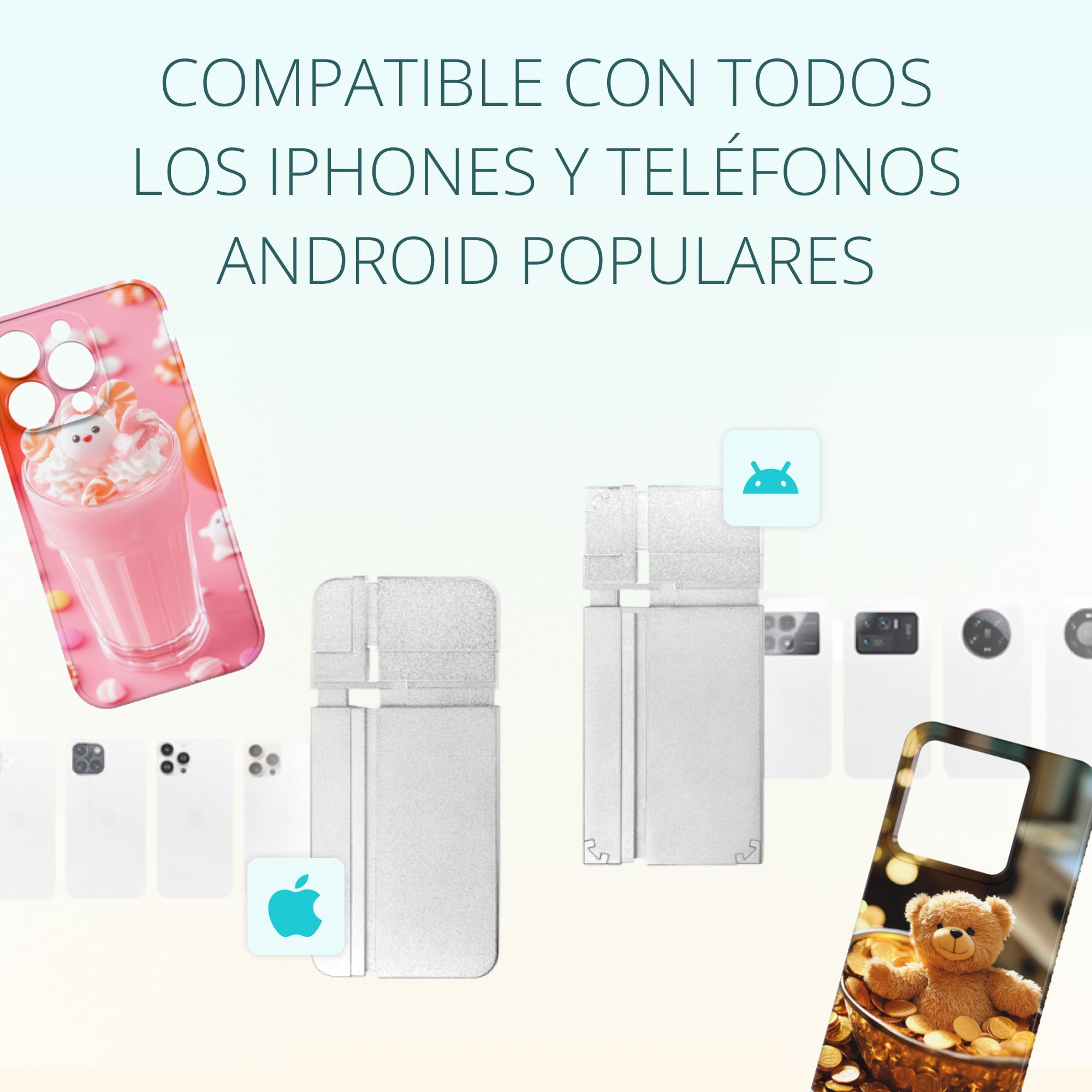 LOKLiK Prensa de calor para fundas de teléfono, insignias y más personalizadas - Máquina de impresión de Casos de teléfonos móviles portátiles - Máquina de Transferencia de Calor de Sublimación