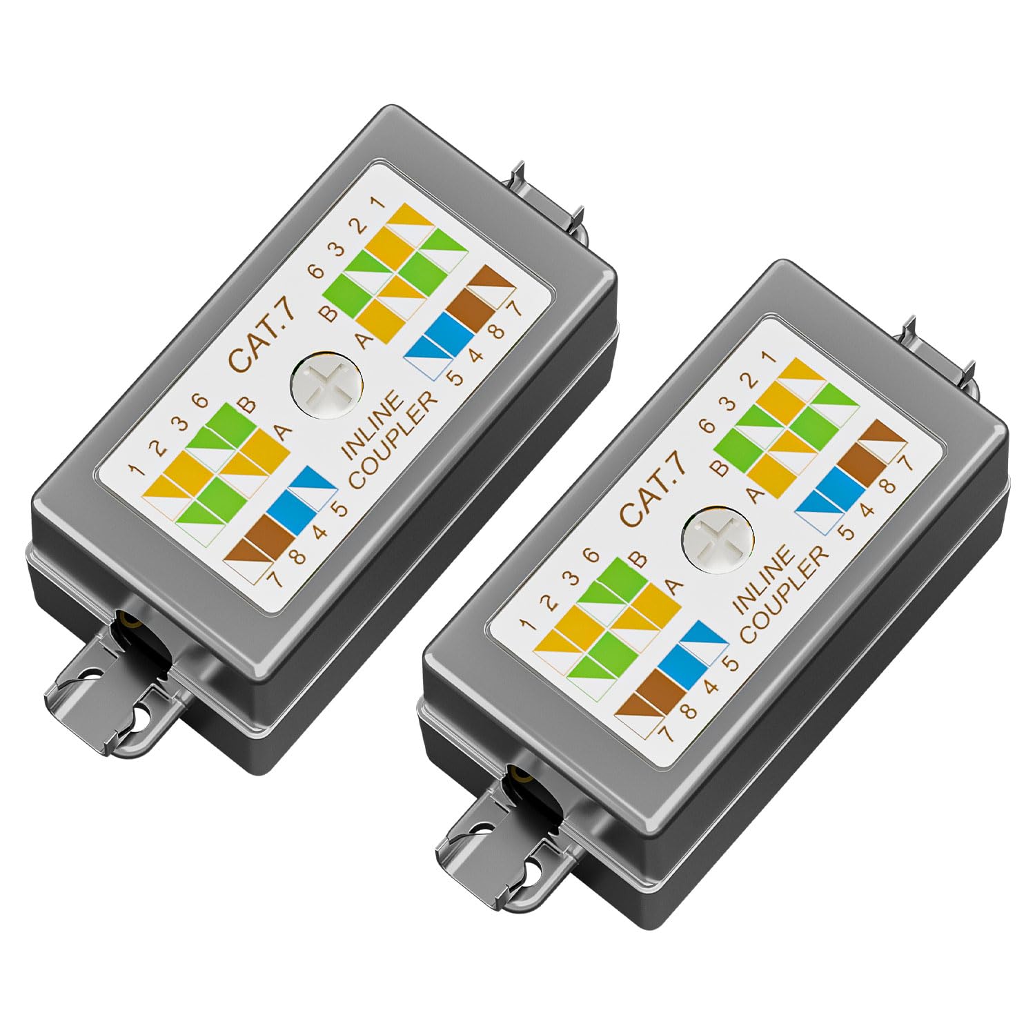 FGB LSA Connector Cat6 and Cat7 Shielded Connection Box, Connection Module, POE Cable Connector, for Connecting/Repairing Network, Cable Pack of 2-picture-29